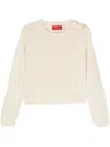WILD CASHMERE WILD CASHMERE SILK BLEND SWEATER WITH METAL BUTTONS