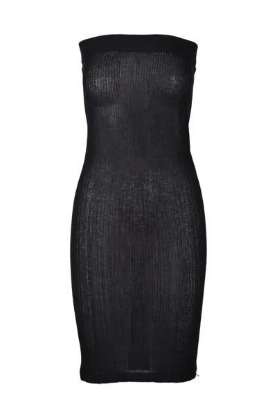 Wild Cashmere Silk Cashmere Dress - Black