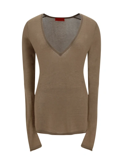 Wild Cashmere Sweater In Taupe 190