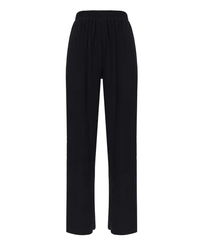 Wild Cashmere Trousers In Black