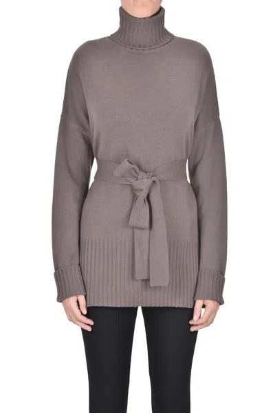 Wild Cashmere Turtleneck Pullover In Gray