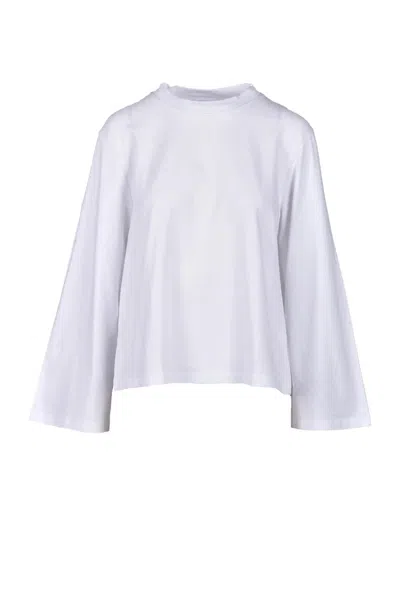 Wild Cashmere White Cotton And Elastane T-shirt