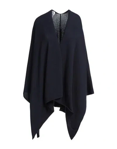 Wild Cashmere Woman Cape Midnight Blue Size Onesize Cashmere