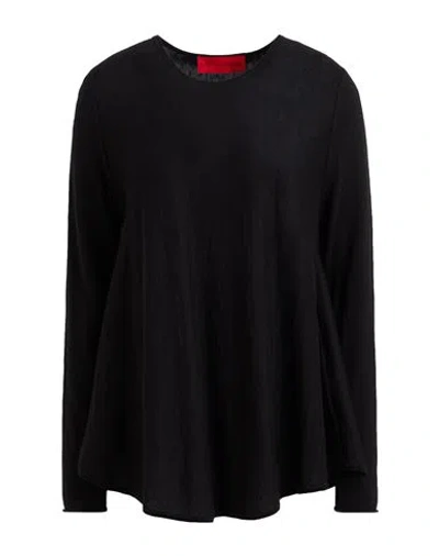 WILD CASHMERE WILD CASHMERE WOMAN SWEATER BLACK SIZE 12 SILK, CASHMERE