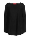 Wild Cashmere Woman Sweater Black Size 4 Silk, Cashmere In Black