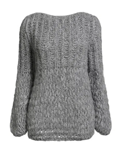 Wild Cashmere Woman Sweater Grey Size 4 Cashmere In Gray
