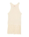 Wild Cashmere Woman Top Ivory Size 6 Silk, Polyamide In White
