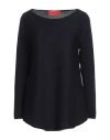 Wild Cashmere Woman Sweater Midnight Blue Size 4 Silk, Cashmere