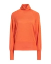 Wild Cashmere Ribbed Silk Cashmere And Silk Pullover In Orange