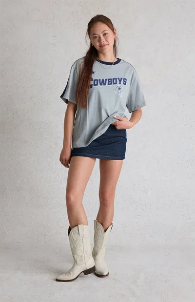 Wild Collective Women's X Nfl Dallas Cowboys Oversized T-shirt In Navy