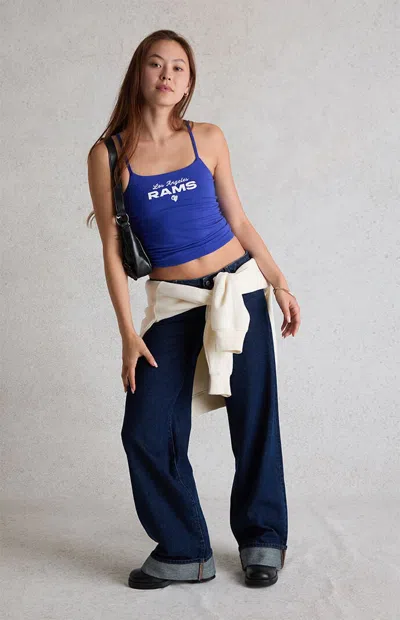 Wild Collective Women's X Nfl La Rams Sculpted Tank Top In Blue
