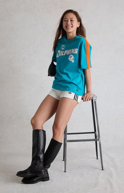 Wild Collective Women's X Nfl Miami Dolphins Oversized T-shirt In Turquoise