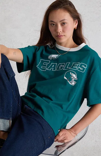 Wild Collective Women's X Nfl Philadelphia Eagles Oversized T-shirt In Green