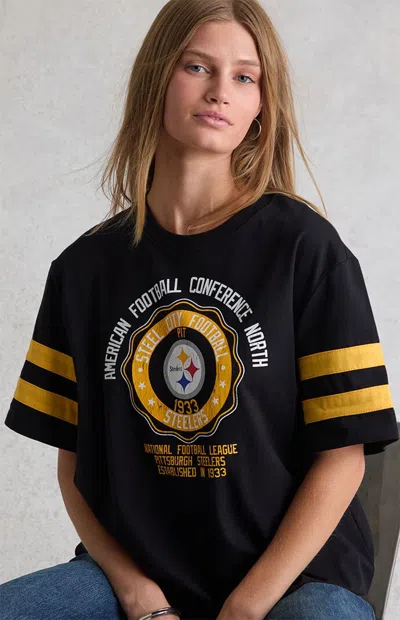 Wild Collective Women's X Nfl Pittsburgh Steelers Oversized T-shirt In Black