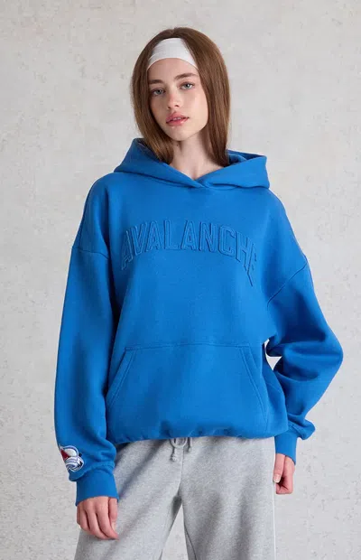 Wild Collective Women's X Nhl Colorado Avalanche Hoodie In Blue