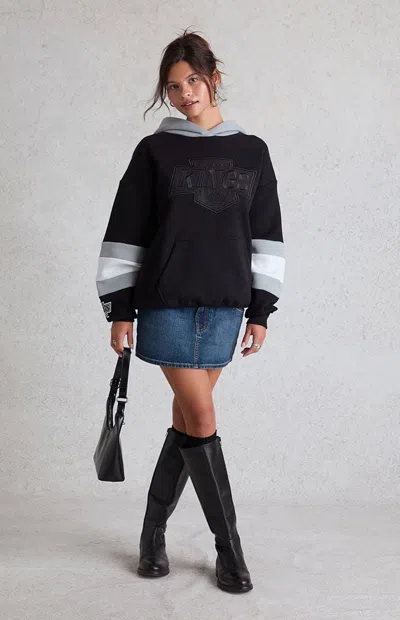 Wild Collective Women's X Nhl Los Angeles Kings Contrast Hoodie In Black