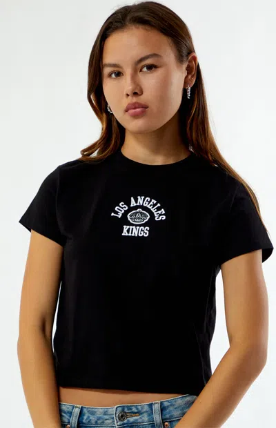 Wild Collective Women's X Nhl Los Angeles Kings Embroidered Mini T-shirt In Black