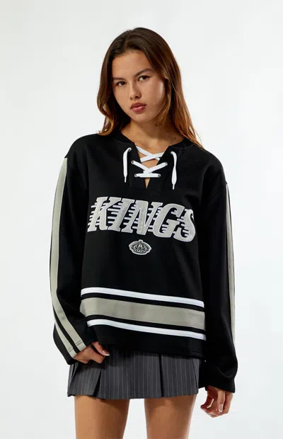Wild Collective Women's X Nhl Los Angeles Kings Long Sleeve Hockey Jersey In Black