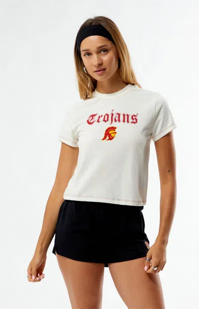 Wild Collective Women's X Pacsun Usc Trojans Mini T-shirt In White
