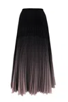 Wild Cosmos Women's Brown Kate Ombre Hazelnut Pleated Skirt In Brown
