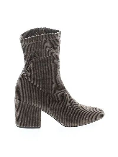 Pre-owned Wild Diva Ankle Boots In Brown