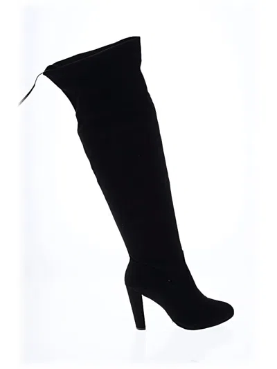 Pre-owned Wild Diva Boots In Black