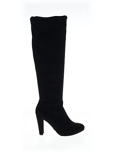 Pre-owned Wild Diva Boots In Black