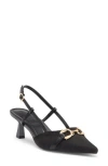 Wild Diva Lounge Aleena Kitten Heel Pump In Black