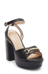 Wild Diva Lounge Alice Platform Sandal In Black