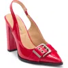 Wild Diva Lounge Amore Slingback Pump In Red
