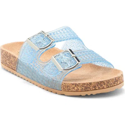 Wild Diva Lounge Audrina Sandal In Blue