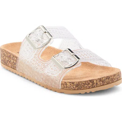 Wild Diva Lounge Audrina Sandal In Transparent