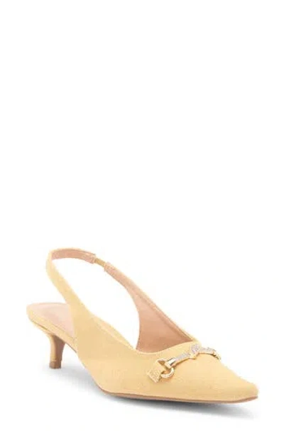 Wild Diva Lounge Aura Bit Slingback Kitten Heel Pump
