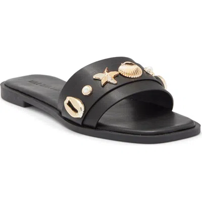 Wild Diva Lounge Belize Slide Sandal In Black