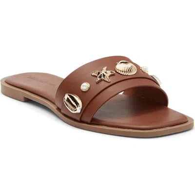 Wild Diva Lounge Belize Slide Sandal In Brown