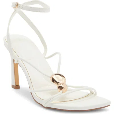 Wild Diva Lounge Dawson Ankle Strap Heel Sandal In White