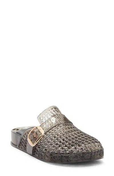 Wild Diva Lounge Genasa Jelly Mule In Black