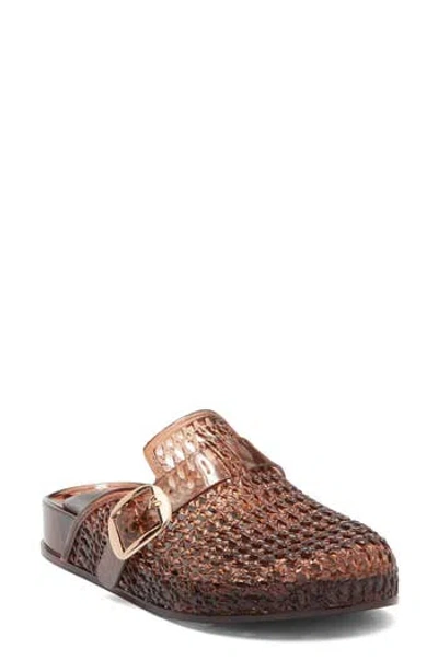 Wild Diva Lounge Genasa Jelly Mule In Brown