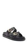 Wild Diva Lounge Gino Sandal In Black
