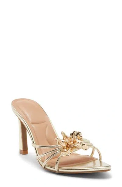 Wild Diva Lounge Jade Heel Sandal In Gold