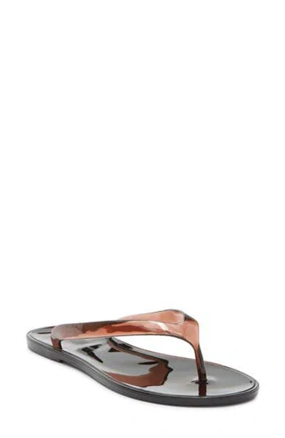 Wild Diva Lounge Jolie Flip Flop Sandal In Brown