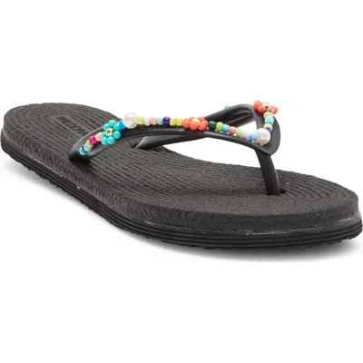 Wild Diva Lounge July Flip Flop In Black
