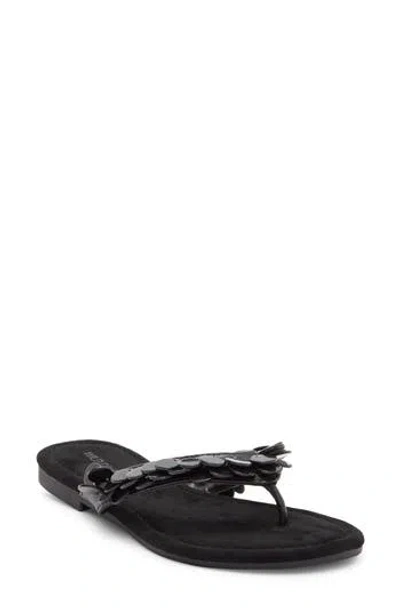 Wild Diva Lounge Jusa Flip Flop In Black