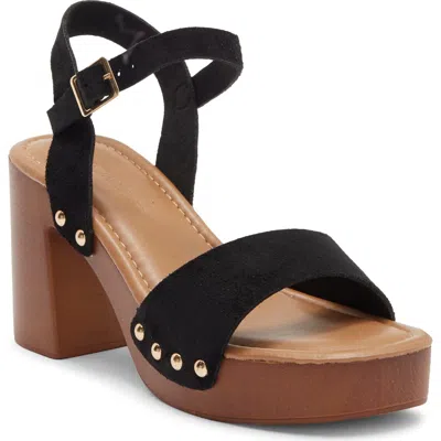 Wild Diva Lounge Kyna Platform Sandal In Black