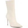 Wild Diva Lounge Leo Pointed Toe Boot In Beige Pu