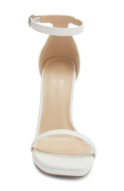 Wild Diva Lounge Lunna Ankle Strap Sandal In White