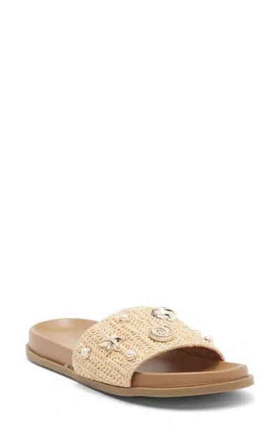 Wild Diva Lounge Melbana Slide Sandal In Brown