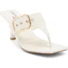 Wild Diva Lounge Merasa Heeled Slide Sandal In Gray