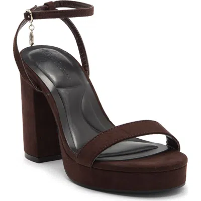 Wild Diva Lounge Milani Platform Sandal In Brown
