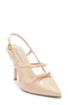 Wild Diva Lounge Mistress Bow Slingback Pump In Pink